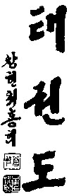 Taekwon Do en caracteres coreanos